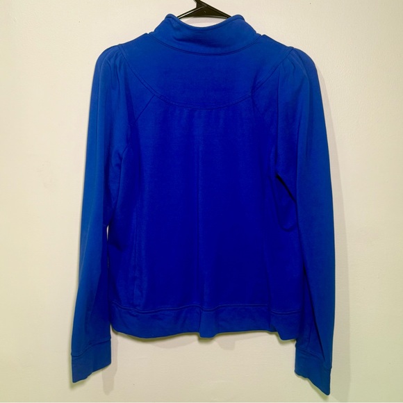 Lilly Pulitzer Luxletic Cobalt Blue Full-Zip Jacket, Size Large - Picture 4 of 7